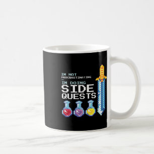 Caneca De Café Não estou procrastinando, estou fazendo momg de bu