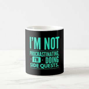Caneca De Café Não Estou Procrastinando Questes Laterais