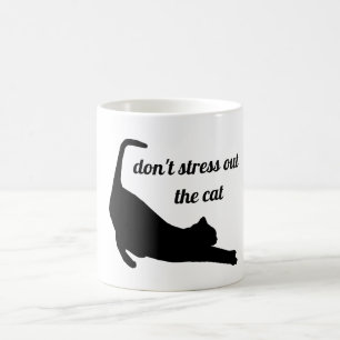 Caneca De Café Não estresse o gato
