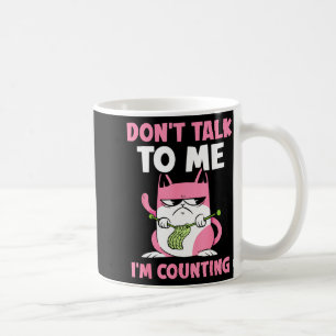 Caneca De Café Não Fale Comigo Estou Contando Fio de Tricô Tricô