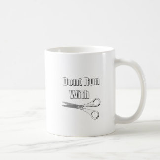 Caneca De Café Não funcione com tesouras