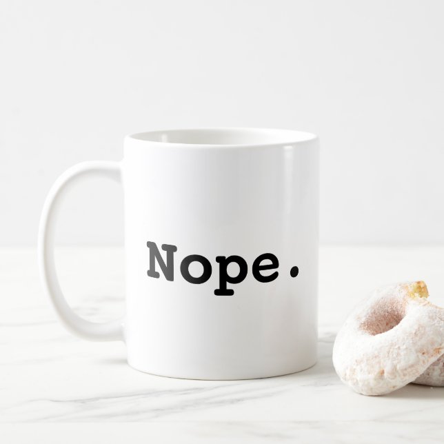 Caneca De Café Não. Funny Procrastinator (Com Donut)