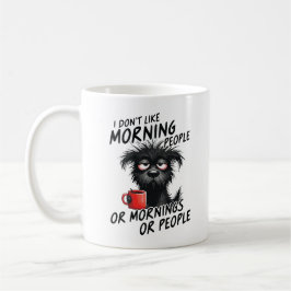 Caneca De Café Não Gosto de Pessoas Matutinas ou Manhãs ou Pessoa