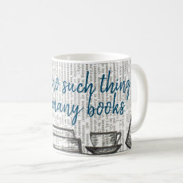 Caneca De Café Não há livros demais