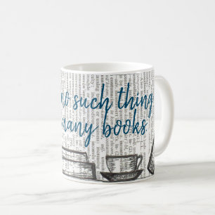 Caneca De Café Não há livros demais
