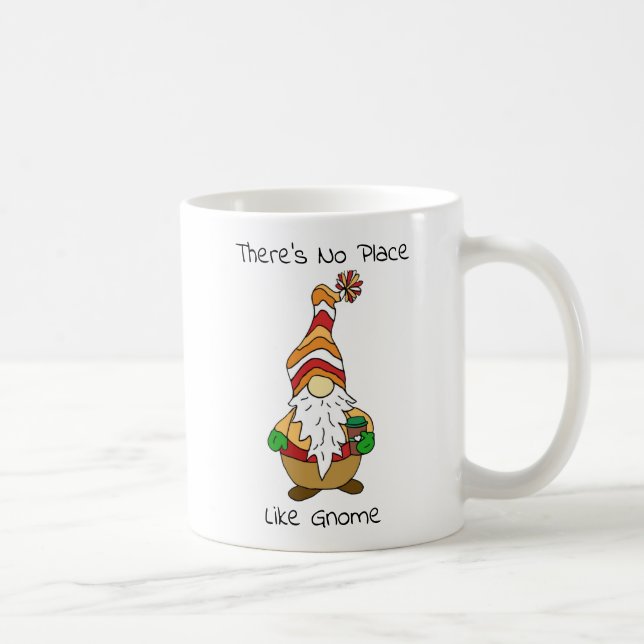 Caneca De Café Não há lugar como Gnome, Auumn Cote (Direita)