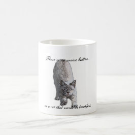 Caneca De Café Não há nenhum botão do snooze…, em um gato t…