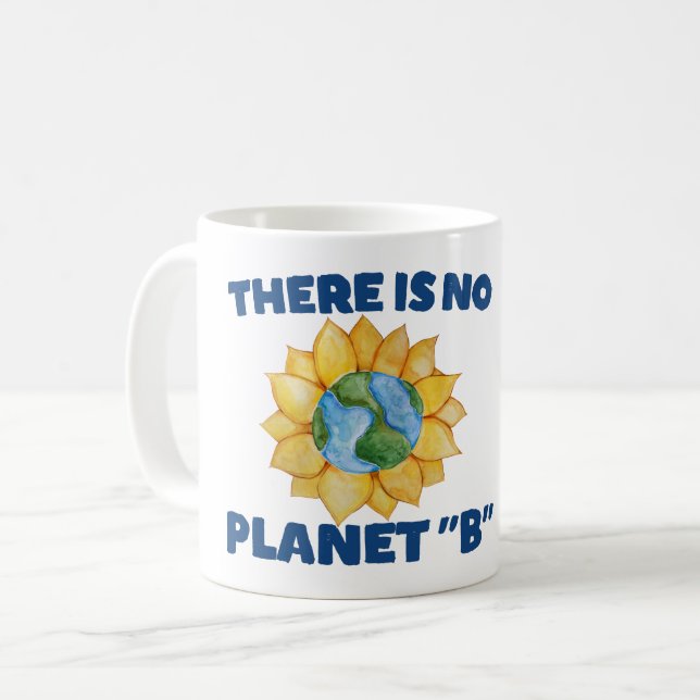 Caneca De Café Não há planeta B (Frente Esquerda)