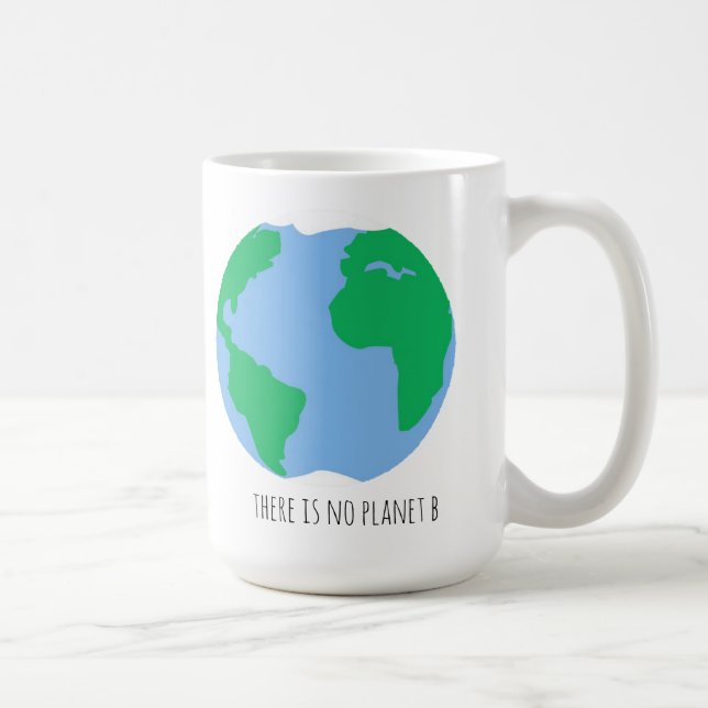 Caneca De Café Não há planeta B - Mug de café da Terra (Direita)