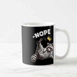 Caneca De Café Não Há Reis Na América Engraçado Raccoon Engraçado