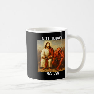 Caneca De Café Não Hoje Satanás Jesus Vs Satanás Jogador Jogos