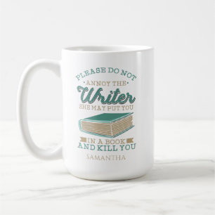 Caneca De Café Não Incomode o Nome do Autor Personalizado de Aniv