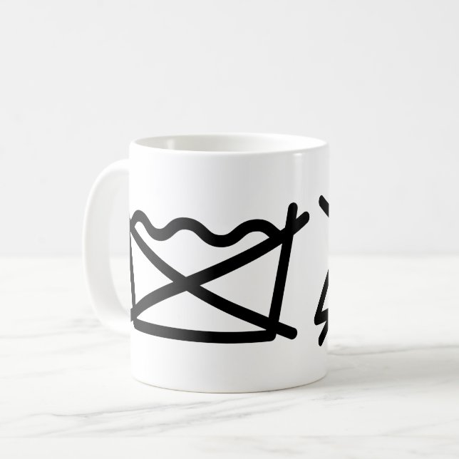 CANECA DE CAFÉ NÃO LAVEM! NÃO FERRO! (Frente Esquerda)