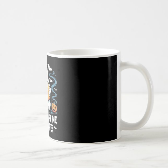 Caneca De Café Não me assuste, posso fazer xixi de graça fantasma (Direita)