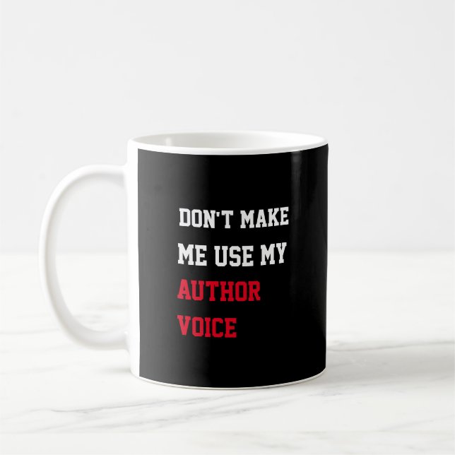 Caneca De Café Não me faça usar minha voz autora (Esquerda)
