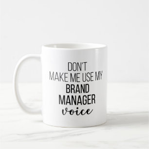Caneca De Café Não me faça usar minha voz do Gerenciador de Mar