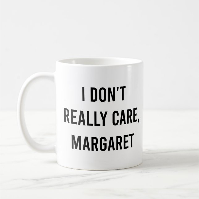 Caneca De Café Não me importo, Margaret Engraçado Vice-Presidente (Esquerda)