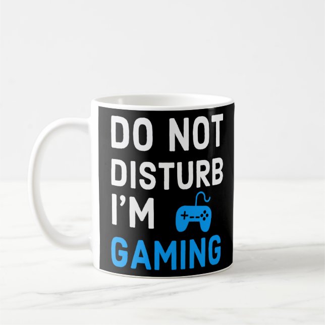 Caneca De Café Não me incomode, estou jogando Videos games engraç (Esquerda)