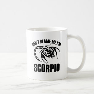 Caneca De Café Não me responsabilize que eu sou Escorpião