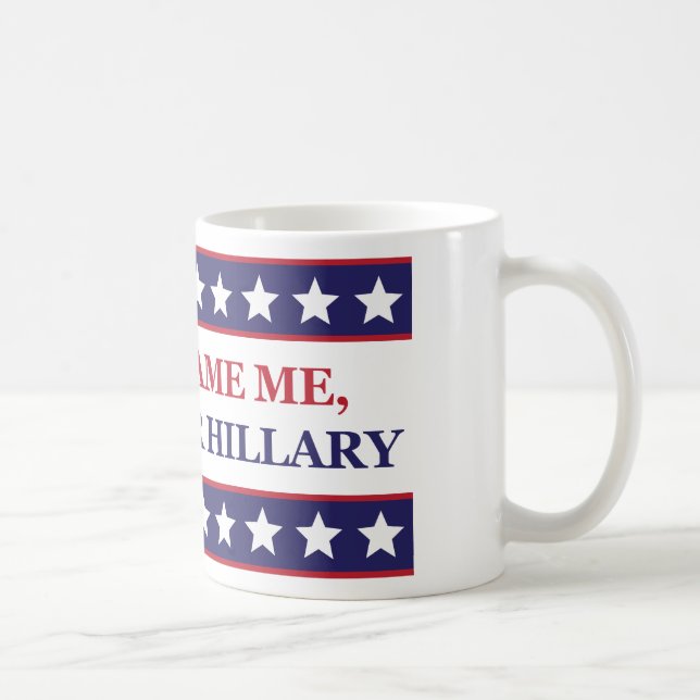 Caneca De Café Não me responsabilize que eu votei para Hillary (Direita)