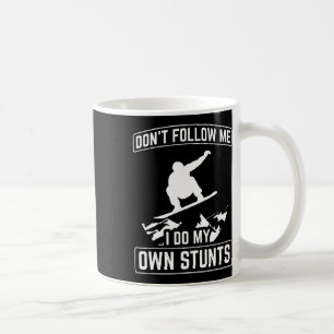 Caneca De Café Não me siga Faça minhas próprias acrobacias Snowbo
