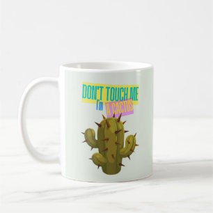 Caneca De Café Não Me Toque, Sou Um Cacto
