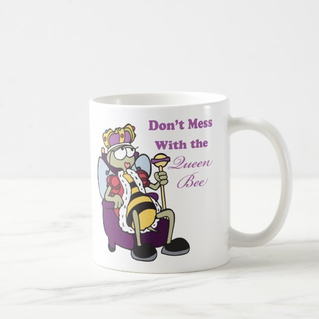 Caneca De Café não mexa com a rainha abelha (Direita)