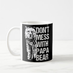 Caneca De Café não mexa com o urso papa