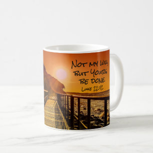 Caneca De Café Não minha vontade mas sua seja escritura feita do