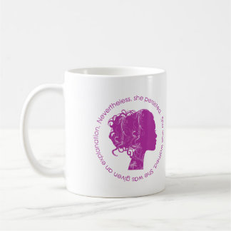 Caneca De Café Não obstante, persistiu (a magenta)