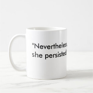 Caneca De Café "Não obstante, persistiu" com PinkHat Eagle