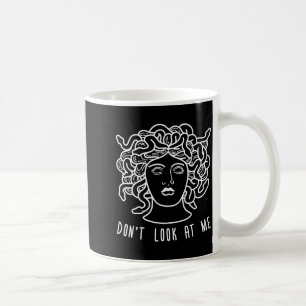Caneca De Café Não Olhe Para Mim Medusa Cabelo De Cobra Grego Div