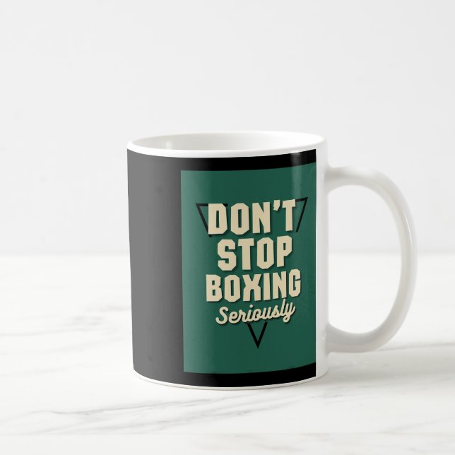 Caneca De Café Não Parar de Boxing (Direita)