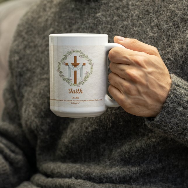Caneca De Café Não Perca a Esperança-Fé (Criador carregado)