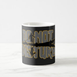 Caneca De Café Não Perturbe – Design de Barco da Solidão Pacífica