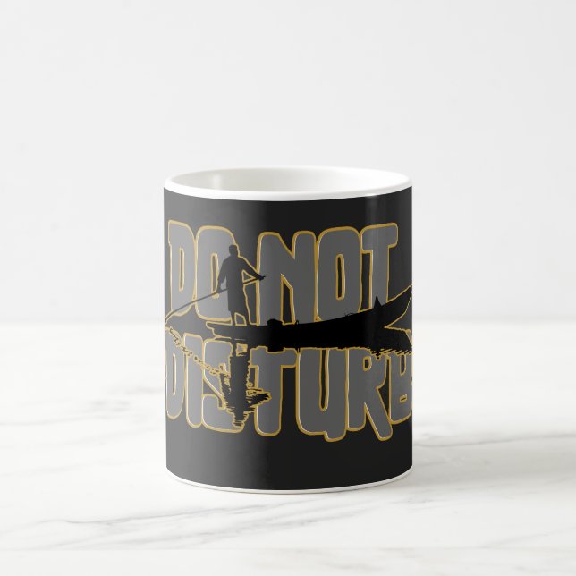 Caneca De Café Não Perturbe – Design de Barco da Solidão Pacífica (Centro)