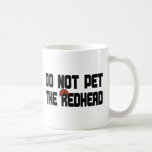 Caneca De Café Não pet o Redhead (com peruca)