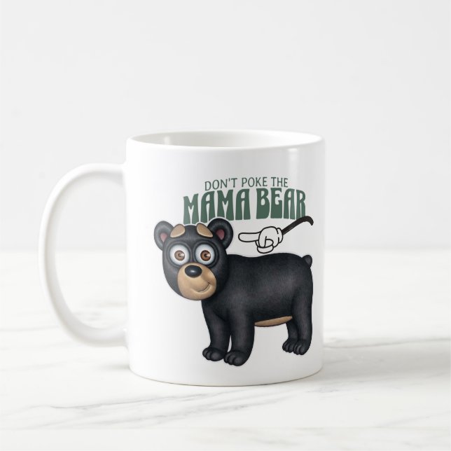 Caneca De Café Não Põe o Urso da Mamãe (Esquerda)