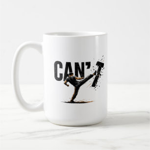Caneca De Café Não Posso Parar de Lutar Artes Marciais Kickboxing