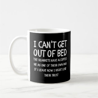 Caneca De Café Não Posso Sair Da Cama Que Os Bolsos Aceitaram.