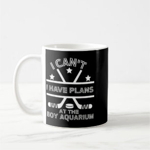 Caneca De Café Não Posso Ter Planos No Aquário do Rapaz Camiseta