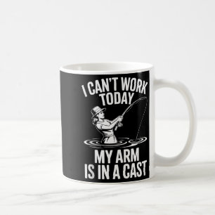 Caneca De Café Não Posso Trabalhar Hoje Meu Braço Está Engessado 