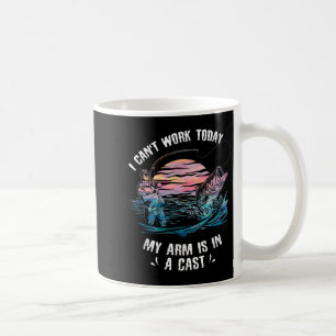 Caneca De Café Não Posso Trabalhar Hoje Meu Braço Está Engessado
