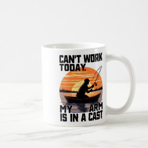 Caneca De Café Não Posso Trabalhar Hoje Meu Braço Está Num Gesso