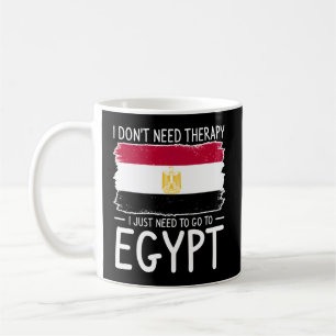 Caneca De Café Não Preciso De Terapia Só Preciso De Ir Ao Egito V