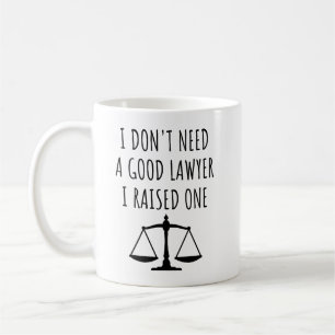Caneca De Café Não Preciso de um Bom Advogado, Eu Criei Um Advoga
