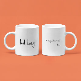 Caneca De Café NÃO preguiçoso, no modo eficiente de energia - Esc