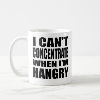 Caneca De Café Não puder concentrar-se quando Hangry