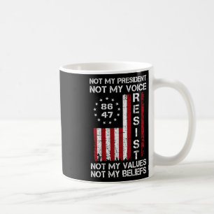 Caneca De Café Não resista meu presidente anti-armário bandeira a