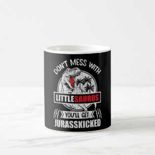 Caneca De Café Não se meta com crianças da família Saurus Dino